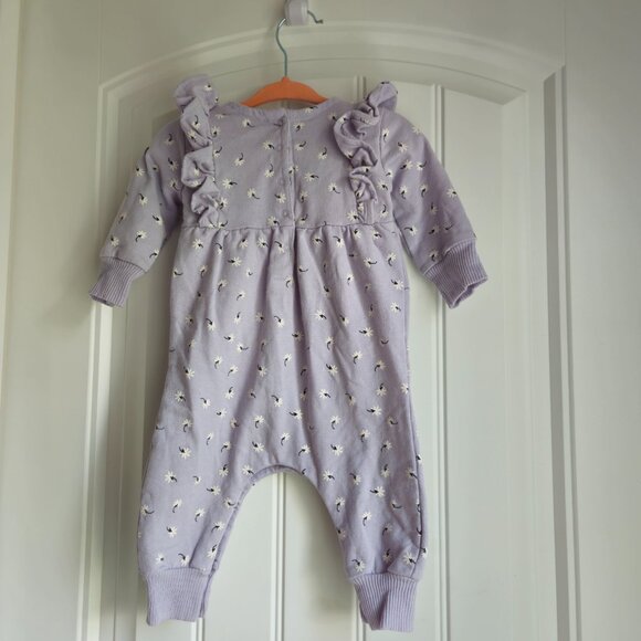 Sale 🎉🥳 4/$25 or $10 Jessica Simpson Green and Purple Rompers Size 3-6M - Picture 4 of 10